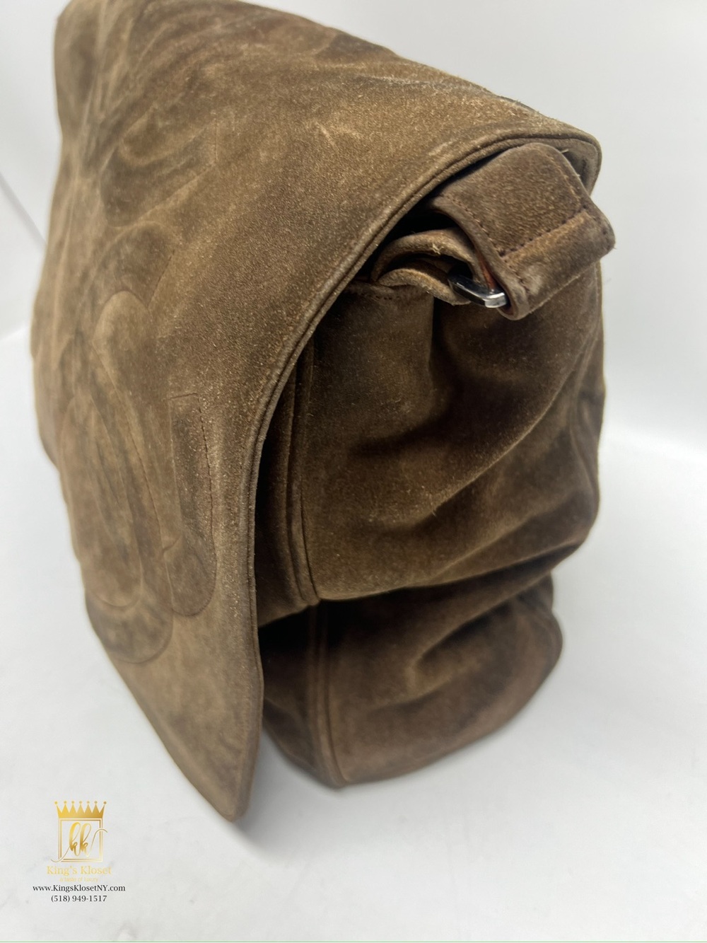 Chanel Suede Messenger Bag - Picture 7 of 16